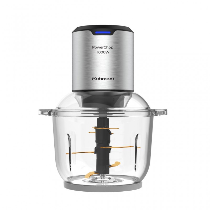 Chopper Rohnson R5111 PowerChop, 1000W, 2L, bol sticla, 2 viteze, 6 cuțite de titan Chopper Rohnson R5111 PowerChop, 1000W, 2L, bol sticla, 2 viteze, 6 cuțite de titan