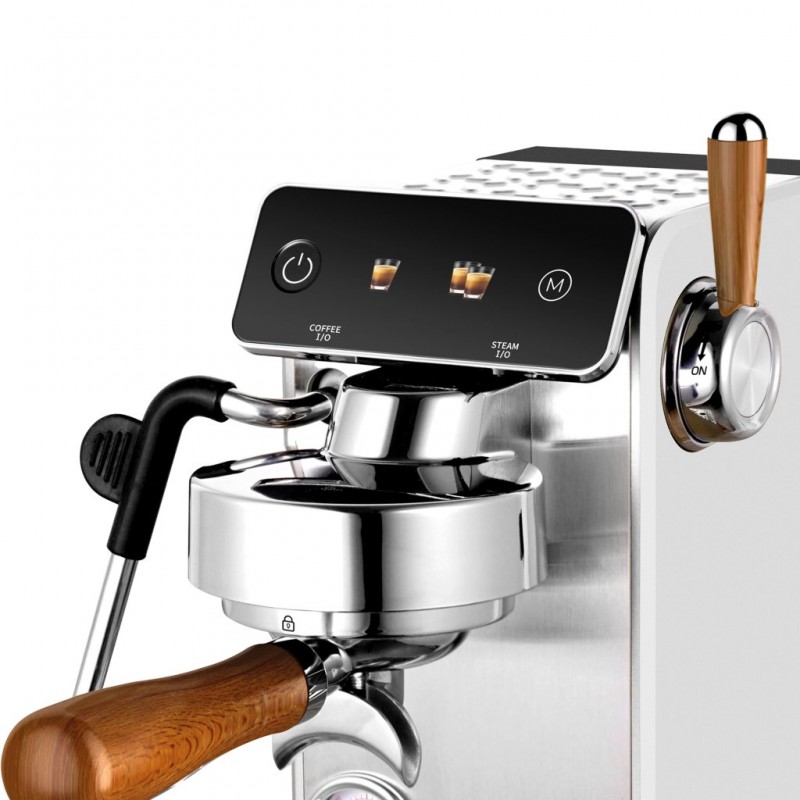 Espressor profesional Rohnson R98300 Suprema, 2700W, 1.2L, pompa italiana ULKA 20 bar,maneta otel 58mm, panou tactil LED,sistem ERP, sistem control temperatura ,metalic,75dB