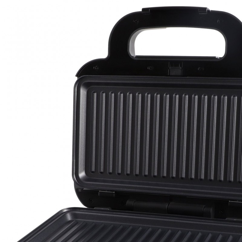 Sandwich maker Rohnson R2348, 1000W, termostat,placi detasabile si antiaderente 26,8 x 14,5 cm, picioare antialunecare, protectie la supraincalzire