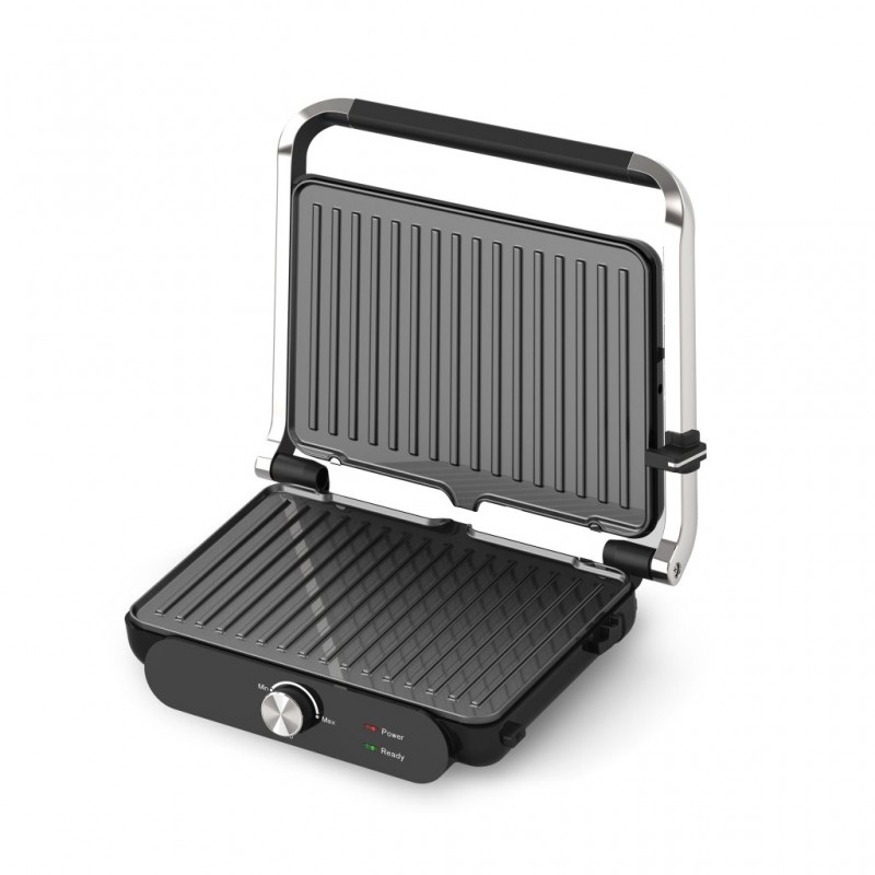 Grill electric Rohnson R2345, 2000W, placi detasabile ceramice 28 x 23cm, termostat reglabil, posibilitate deschidere la 180°, maner termoizolat, blocare maner, indicatii luminoase, protectie la supraincalzire Grill electric Rohnson R2345, 2000W, placi detasabile ceramice 28 x 23cm, termostat reglabil, posibilitate deschidere la 180°, maner termoizolat, blocare maner, indicatii luminoase, protectie la supraincalzire