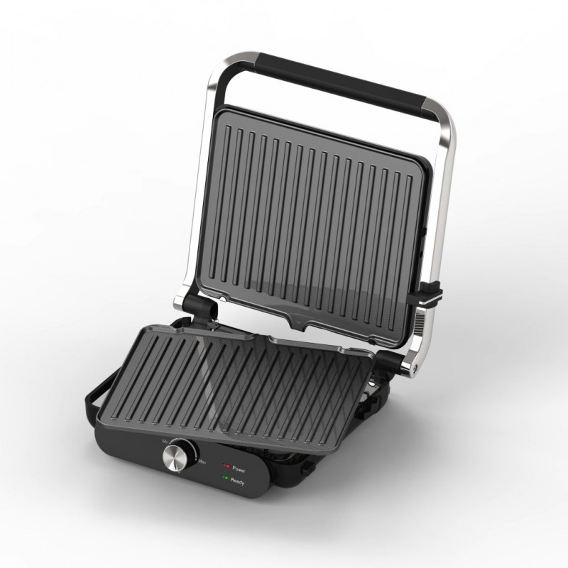 Grill electric Rohnson R2345, 2000W, placi detasabile ceramice 28 x 23cm, termostat reglabil, posibilitate deschidere la 180°, maner termoizolat, blocare maner, indicatii luminoase, protectie la supraincalzire Grill electric Rohnson R2345, 2000W, placi detasabile ceramice 28 x 23cm, termostat reglabil, posibilitate deschidere la 180°, maner termoizolat, blocare maner, indicatii luminoase, protectie la supraincalzire