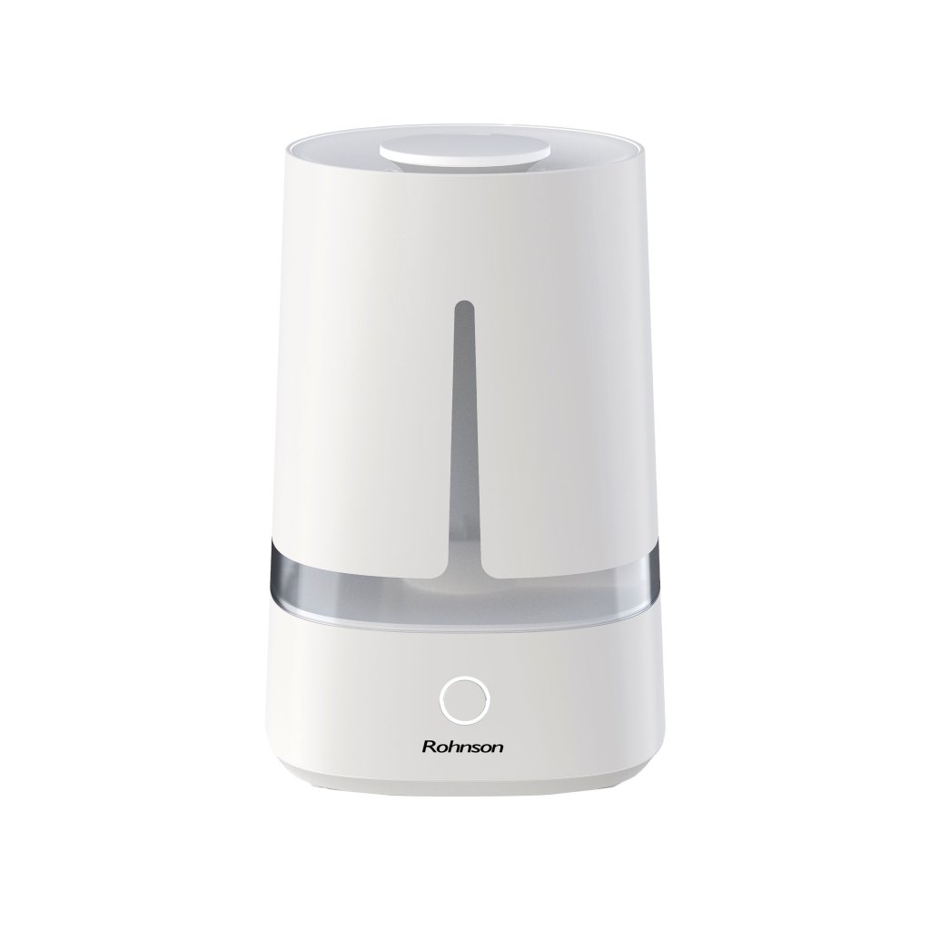 Umidificator cu umplere superioară Rohnson R9511, cu ultrasunete si abur rece, 28 m², 25W, 4 L, 250ml/h, 3 moduri reglare abur,7 culori iluminare, 