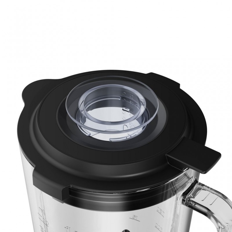 Blender de masa 2 in 1 Rohnson R5348 ,1400W,6 lame acoperite cu titan ,cana mare 1.7L sticla, recipient 600ml cu 4 lame, pulse, panou digital, 3 functii prestabilite