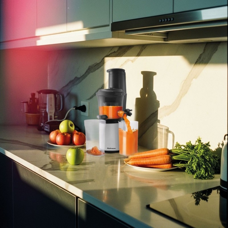 Storcator cu presare  Rohnson R468,300W, functie inversare ,blocare capac, sistem anti-picurare ,75dB