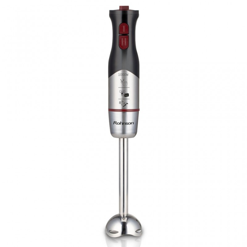 Mixer vertical Rohnson R5798, 1000W, 15000 rpm,picior pasator inox,2 lame Titan, 2 module viteza , 75 dB