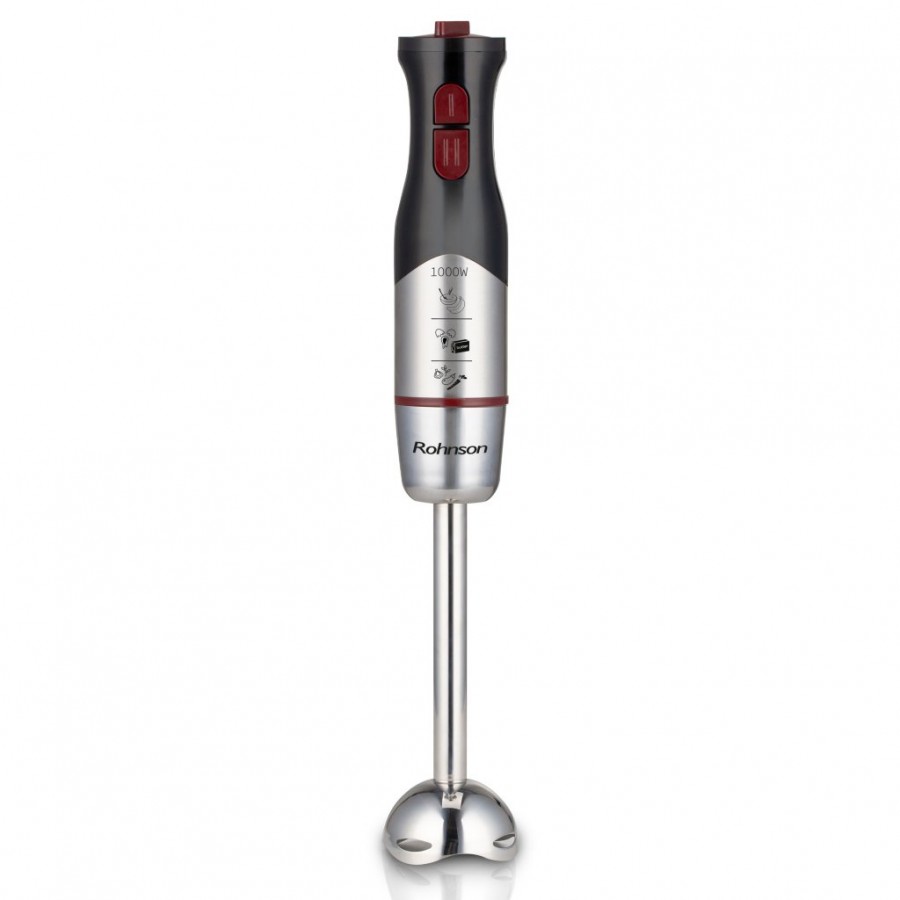 Mixer vertical Rohnson R5798, 1000W, 15000 rpm,picior pasator inox,2 lame Titan, 2 module viteza , 75 dB