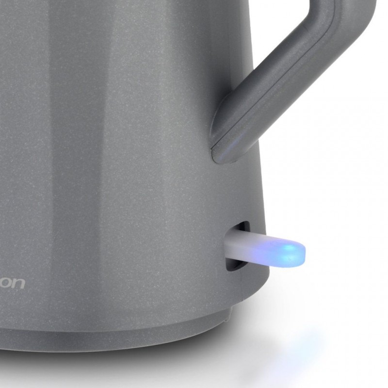 Fierbator electric Rohnson R7536, 1850-2200W, 1.7 l, baza rotativa, filtru anticalcar, protectie anti-fierbere uscata, indicator luminos pornire, oprire automata,gri