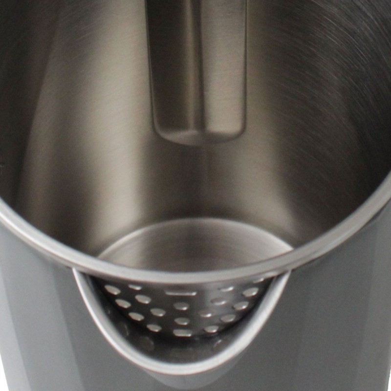 Fierbator electric Rohnson R7536, 1850-2200W, 1.7 l, baza rotativa, filtru anticalcar, protectie anti-fierbere uscata, indicator luminos pornire, oprire automata,gri