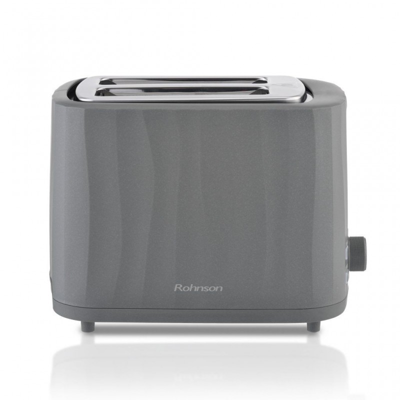 Prajitor paine Rohnson R2636, 930W, 2 sloturi, 7 trepte, decongelare, incalzire, anulare , tava firimituri, oprire automata, protecție la supraîncălzire, gri