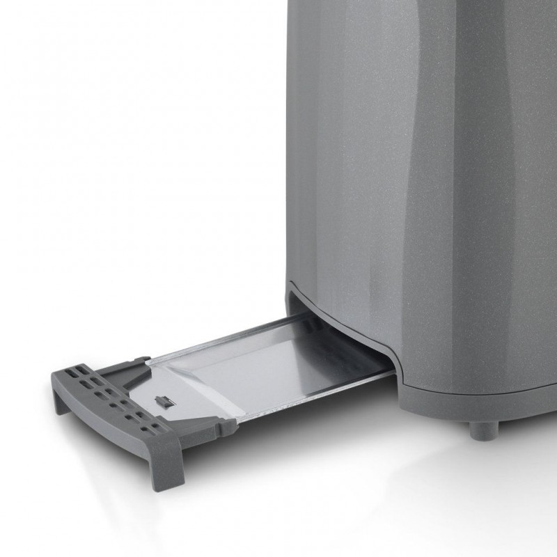 Prajitor paine Rohnson R2636, 930W, 2 sloturi, 7 trepte, decongelare, incalzire, anulare , tava firimituri, oprire automata, protecție la supraîncălzire, gri