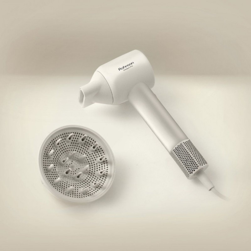 Uscător de păr profesional Rohnson R694, 1600W, Afisaj LED, NTC, Ionizare, motor BLDC, 4 setari de temperatura, 2 Viteze, protecție împotriva supraîncălzirii, 86 dB Uscător de păr profesional Rohnson R694, 1600W, Afisaj LED, NTC, Ionizare, motor BLDC, 4 setari de temperatura, 2 Viteze, protecție împotriva supraîncălzirii, 86 dB