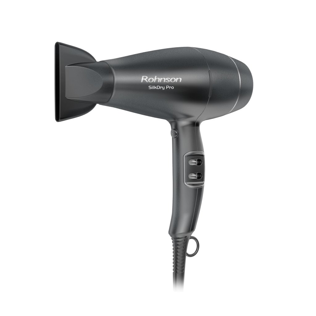 Uscător de păr profesional Rohnson R690, 2200W, 3 setari temperatura ,2 setari de viteza, functie ionizare, difuzor profesional