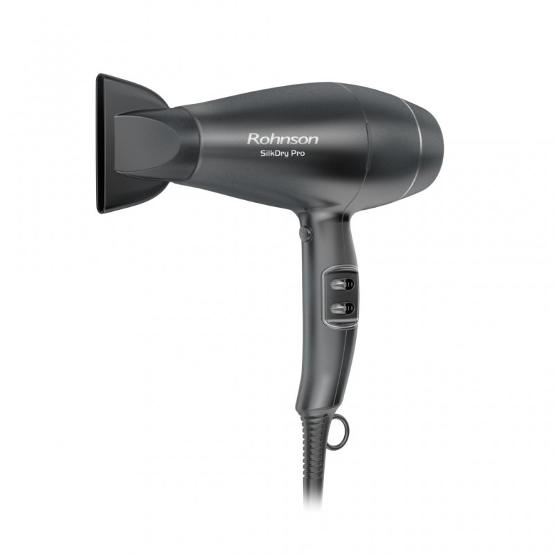 Uscător de păr profesional Rohnson R690, 2200W, 3 setari temperatura ,2 setari de viteza, functie ionizare, difuzor profesional