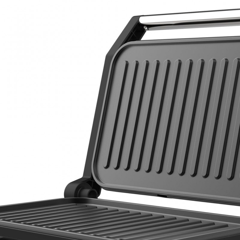Sandwich maker Rohnson R2118, 23x14.5 cm, 1000W, tava colectare grasime ,deschidere 90°, invelis ceramic ,negru Sandwich maker Rohnson R2118, 23x14.5 cm, 1000W, tava colectare grasime ,deschidere 90°, invelis ceramic ,negru