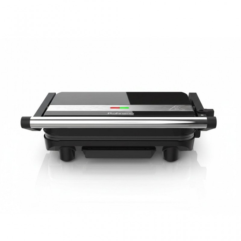 Sandwich maker Rohnson R2118, 23x14.5 cm, 1000W, tava colectare grasime ,deschidere 90°, invelis ceramic ,negru Sandwich maker Rohnson R2118, 23x14.5 cm, 1000W, tava colectare grasime ,deschidere 90°, invelis ceramic ,negru