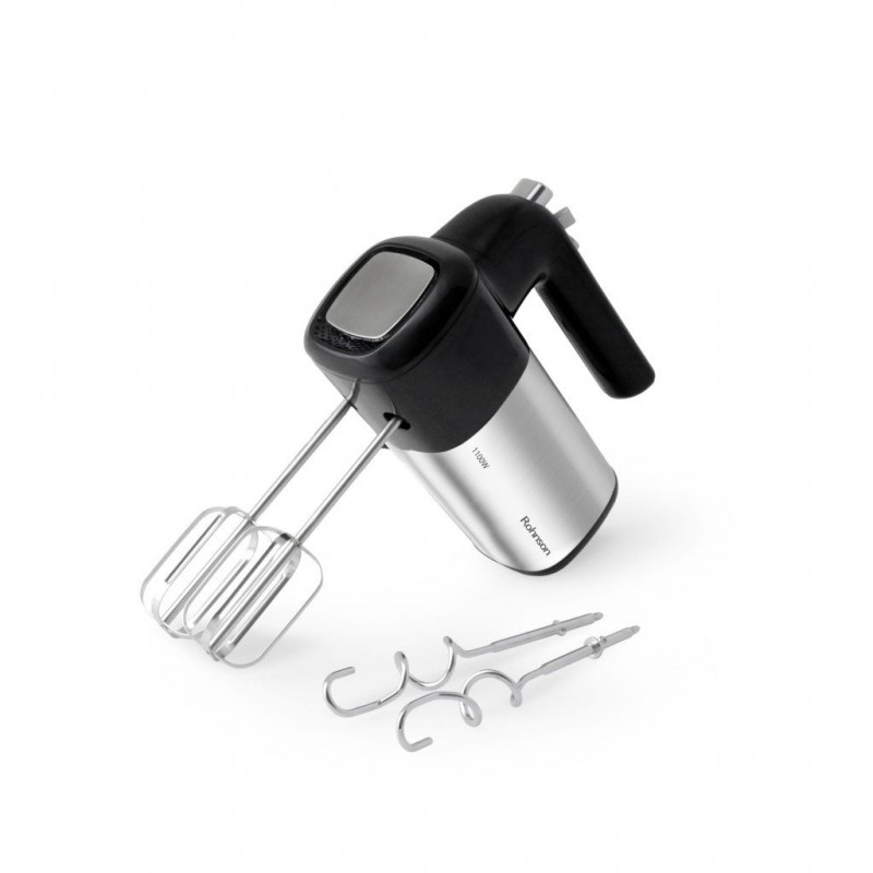 Mixer de mana Rohnson R5524, 1100 W, 5 trepte viteze plus functia Turbo, maner ergonomic