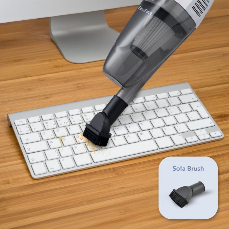 Aspirator de mana si vertical Rohnson R1226 Dual Force 2in1, cyclone, 600W, 1L, filtru HEPA,2 duze, 75dB