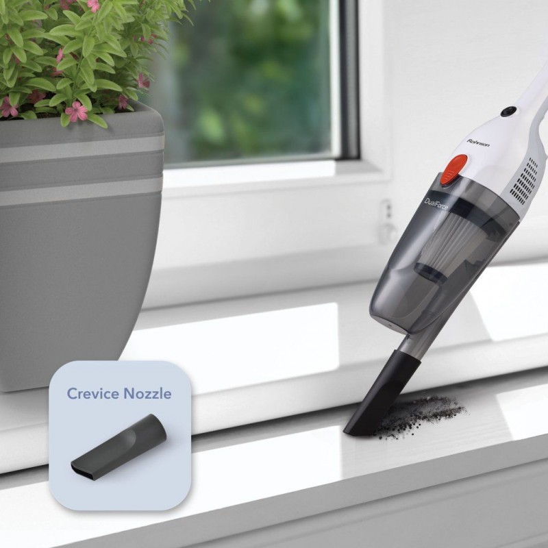 Aspirator de mana si vertical Rohnson R1226 Dual Force 2in1, cyclone, 600W, 1L, filtru HEPA,2 duze, 75dB