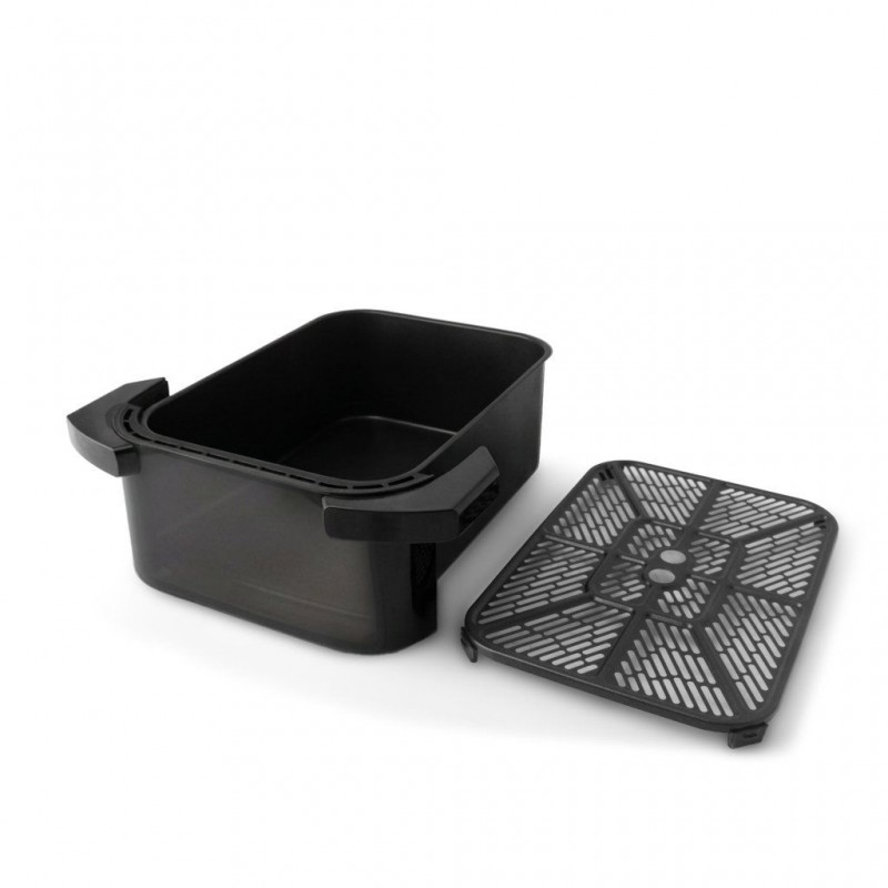 Friteuza cu aer cald Rohnson R2898 slim, 10L, 2350W, temporizator1-60 min, 10 programe,panou tactil digital LED,3D la 360°, iluminare interioara, protectie supraincalzire ,maner izolat termic Friteuza cu aer cald Rohnson R2898 slim, 10L, 2350W, temporizator1-60 min, 10 programe,panou tactil digital LED,3D la 360°, iluminare interioara, protectie supraincalzire ,maner izolat termic
