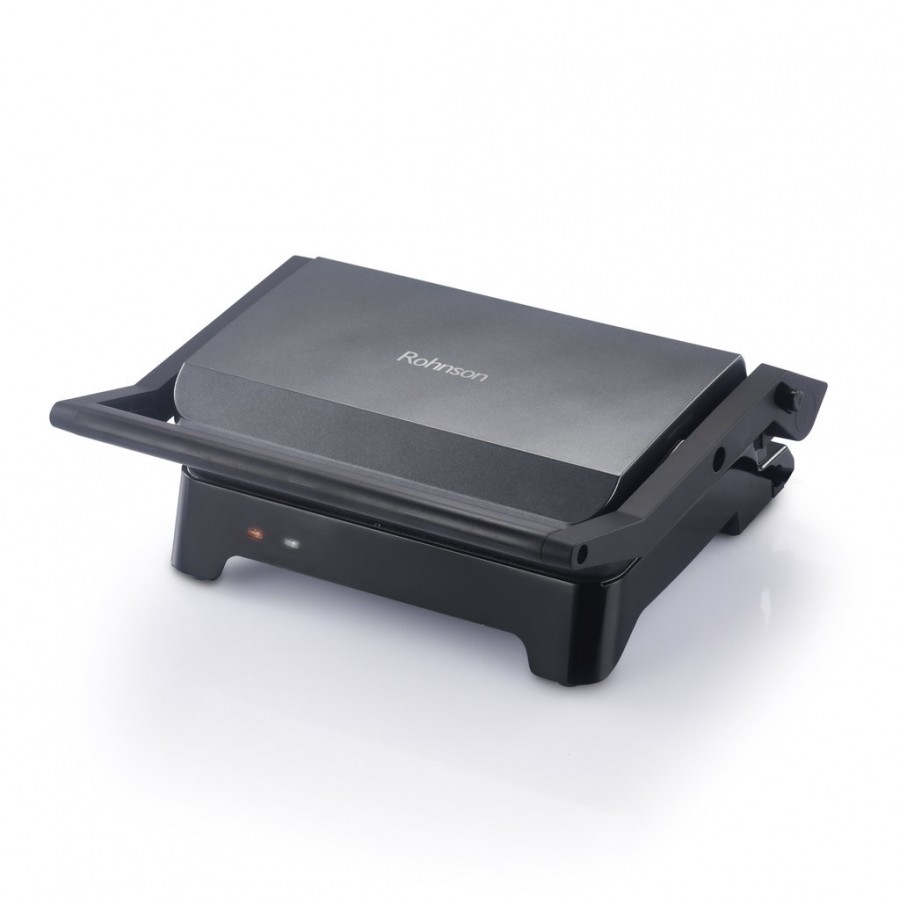 Sandwich maker Rohnson R2767, 23x14.5 cm, 800W,placi detasabile magnetice , tava colectare grasime ,deschidere 180°,suprafata antiaderenta Sandwich maker Rohnson R2767, 23x14.5 cm, 800W,placi detasabile magnetice , tava colectare grasime ,deschidere 180°,suprafata antiaderenta