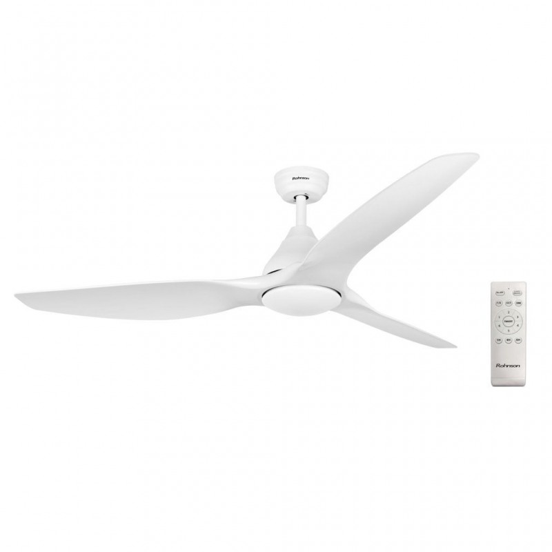 Ventilator de tavan Rohnson R8152, 55W,luminozitate maxima led , 132cm diametru,temporizator, 3 palete ABS, 6 setari viteza, 160 m³/min,telecomanda ,45dB Ventilator de tavan Rohnson R8152, 55W,luminozitate maxima led , 132cm diametru,temporizator, 3 palete ABS, 6 setari viteza, 160 m³/min,telecomanda ,45dB