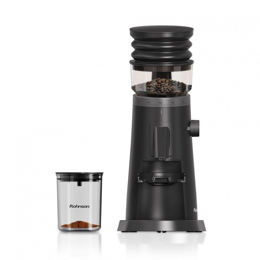 Râșniță electrică de cafea Rohnson R98095,150W,75 de niveluri de macinare,recipient boabe cafea 120g, timp macinare 5-60s,sistem protectie supraincalzire ,85dB