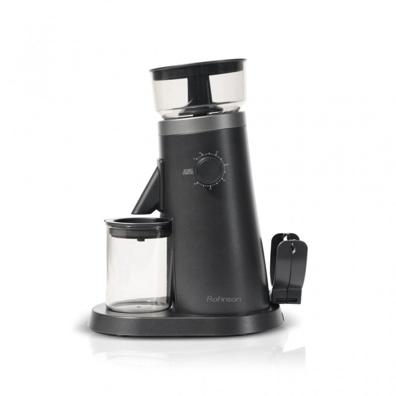 Râșniță electrică de cafea Rohnson R98095,150W,75 de niveluri de macinare,recipient boabe cafea 120g, timp macinare 5-60s,sistem protectie supraincalzire ,85dB