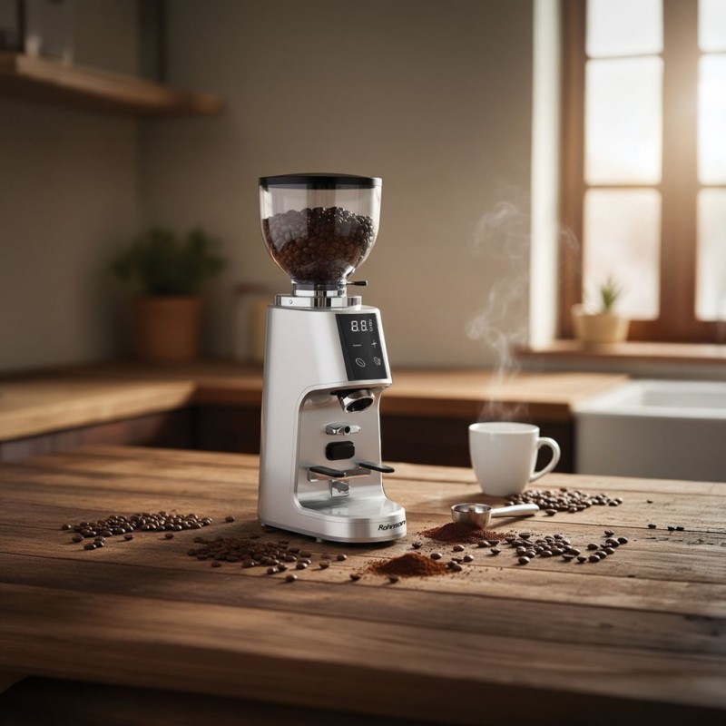 Râșniță electrică de cafea Rohnson R98094,260W,100 de niveluri de macinare,recipient boabe cafea 350g, panou tactil,timp macinare 5-60s,sistem protectie supraincalzire Râșniță electrică de cafea Rohnson R98094,260W,100 de niveluri de macinare,recipient boabe cafea 350g, panou tactil,timp macinare 5-60s,sistem protectie supraincalzire