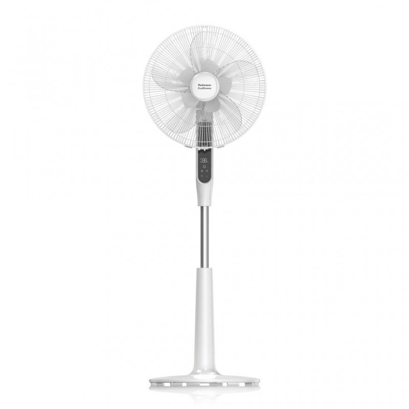 Ventilator cu picior Rohnson R8610 Dual Breeze, putere 56W, 40cm diametru, afisaj LED, 6 setari viteza,temporizator,telecomanda ,baza stabila,28dB Ventilator cu picior Rohnson R8610 Dual Breeze, putere 56W, 40cm diametru, afisaj LED, 6 setari viteza,temporizator,telecomanda ,baza stabila,28dB