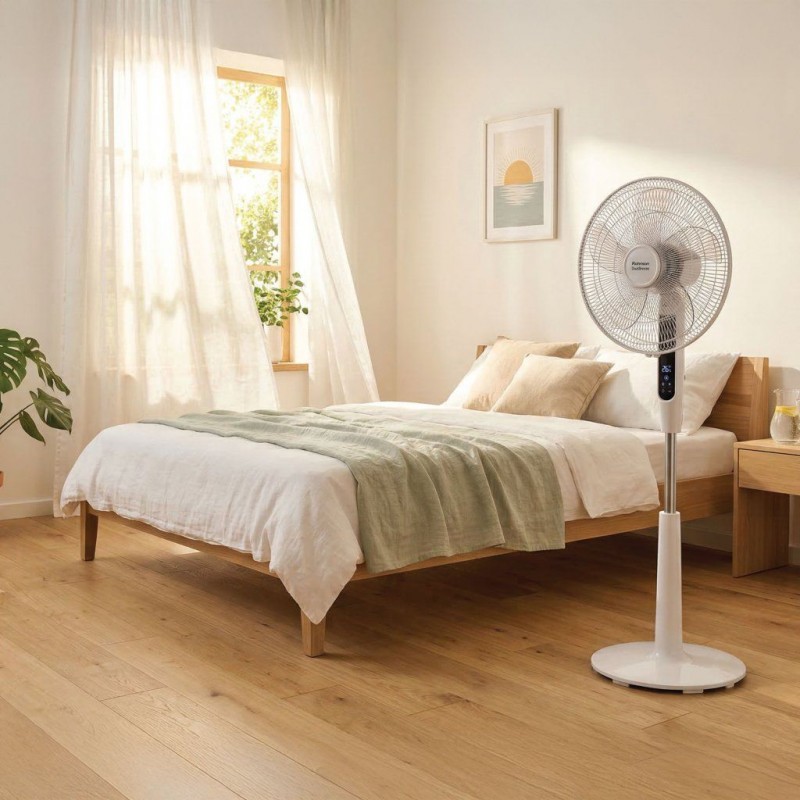 Ventilator cu picior Rohnson R8610 Dual Breeze, putere 56W, 40cm diametru, afisaj LED, 6 setari viteza,temporizator,telecomanda ,baza stabila,28dB Ventilator cu picior Rohnson R8610 Dual Breeze, putere 56W, 40cm diametru, afisaj LED, 6 setari viteza,temporizator,telecomanda ,baza stabila,28dB