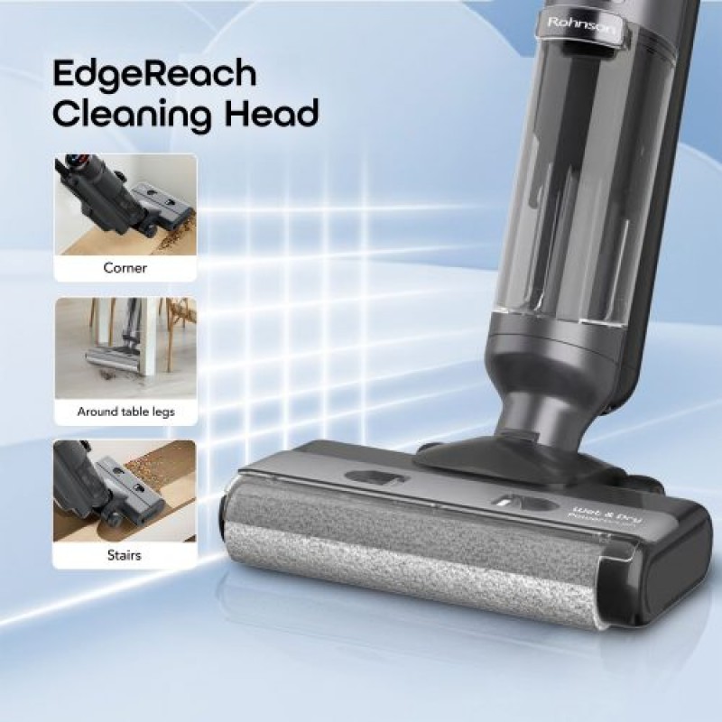 Aspirator vertical Rohnson M30 Wetglide Wet&dry, 230 W,baterie litiu-ion de 2600 mAh / 28,8 V, 55 min,4 moduri de curatare ,display LCD, hepa filtru, Aspirator vertical Rohnson M30 Wetglide Wet&dry, 230 W,baterie litiu-ion de 2600 mAh / 28,8 V, 55 min,4 moduri de curatare ,display LCD, hepa filtru,
