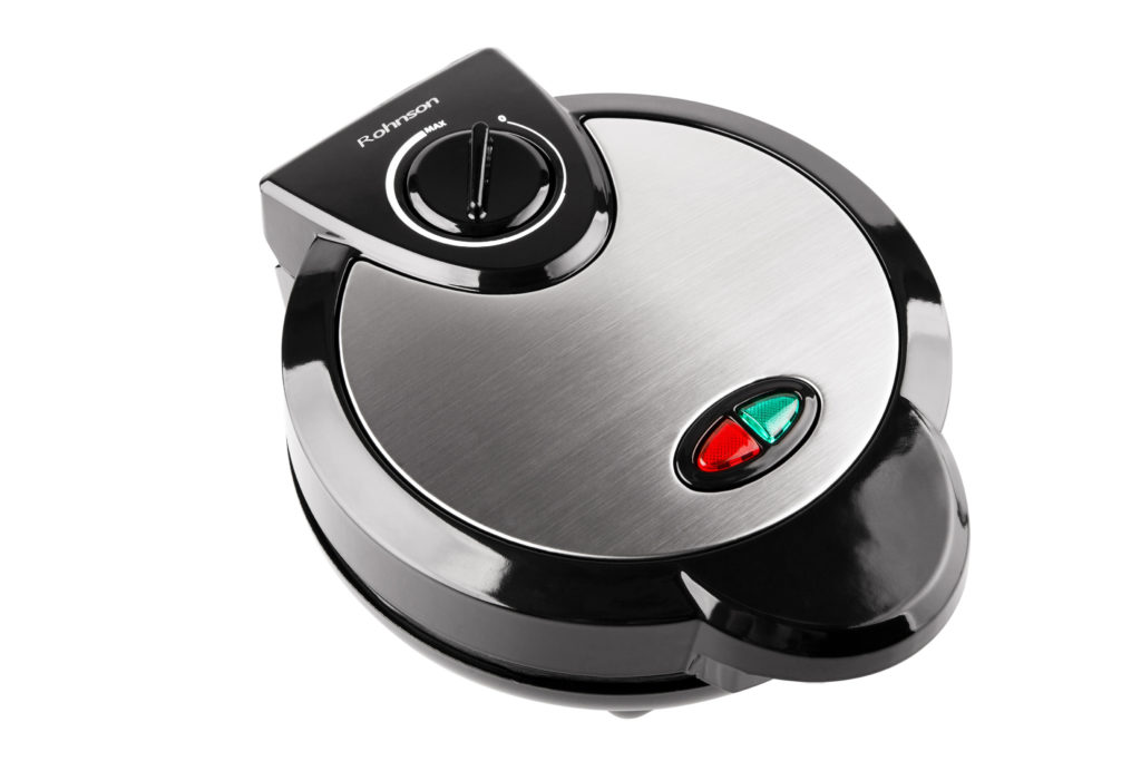 Aparat pentru preparat vafe si gofre 1200W, 5 vafe, placi antiaderente, termostat Rohnson R268