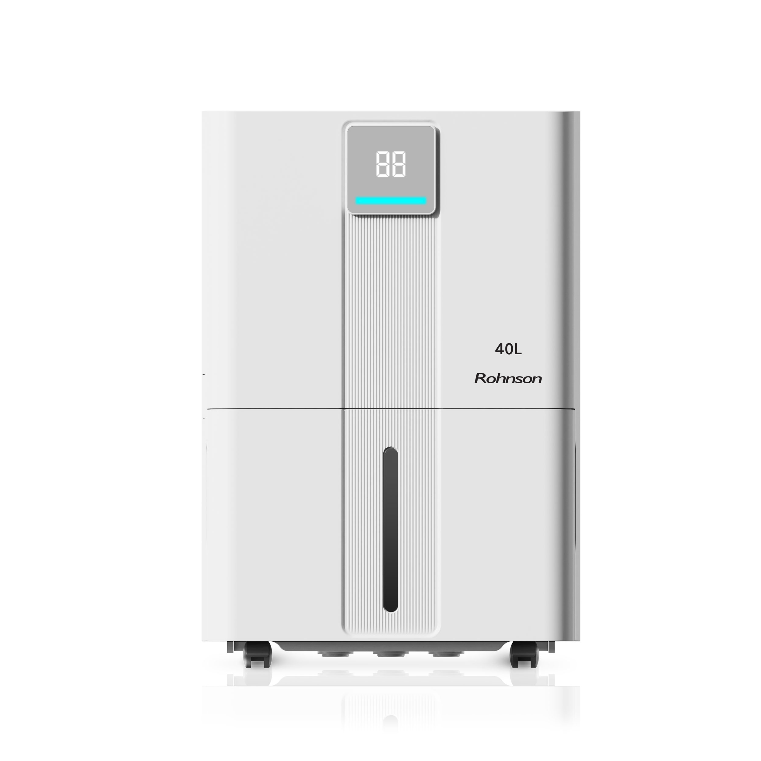 Dezumidificator de aer Rohnson R9140, 610W, functie de ionizare, 200 m²,40l/24h, Rezervor 5.3 l, 240 m³ / h, Temporizator 1-24 h, Drenare continua, 