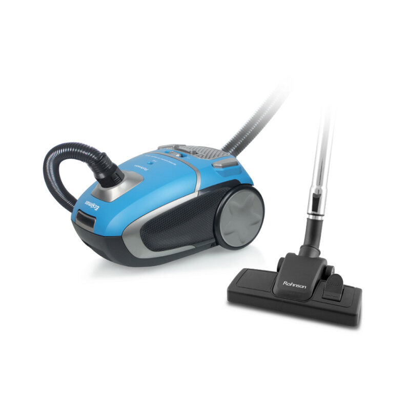 Aspirator Rohnson R1188 Ecomax, consum 800W, 3A, 4 trepte de filtrare, tub telescopic metalic, sac textil 3L, 78dB