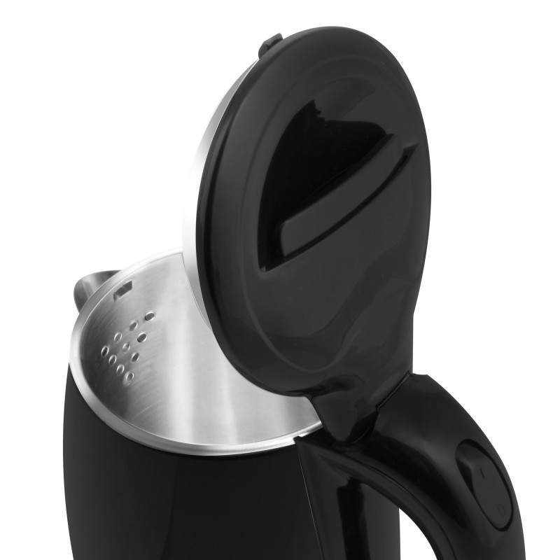 Fierbator electric, Rohnson R7535 ''Safe Touch'', 1500W, 1,7 L,  baza rotunda pivotanta 360°, filtru lavabil, oprire automata, protectie supraincalzire, negru