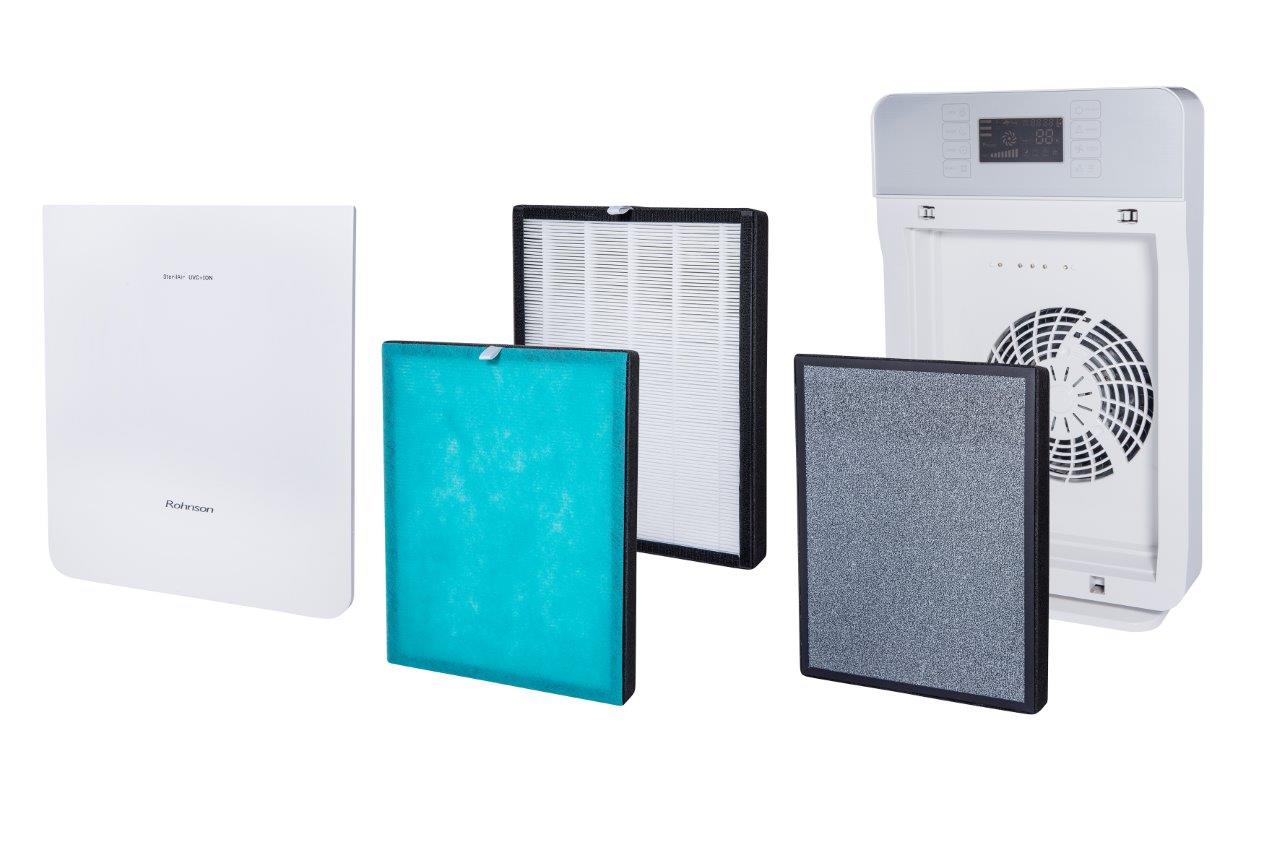 Set de filtre pentru purificatoarele de aer Rohnson R9450 Steril Air UVC+ION și Rohnson R9500 Safe Air