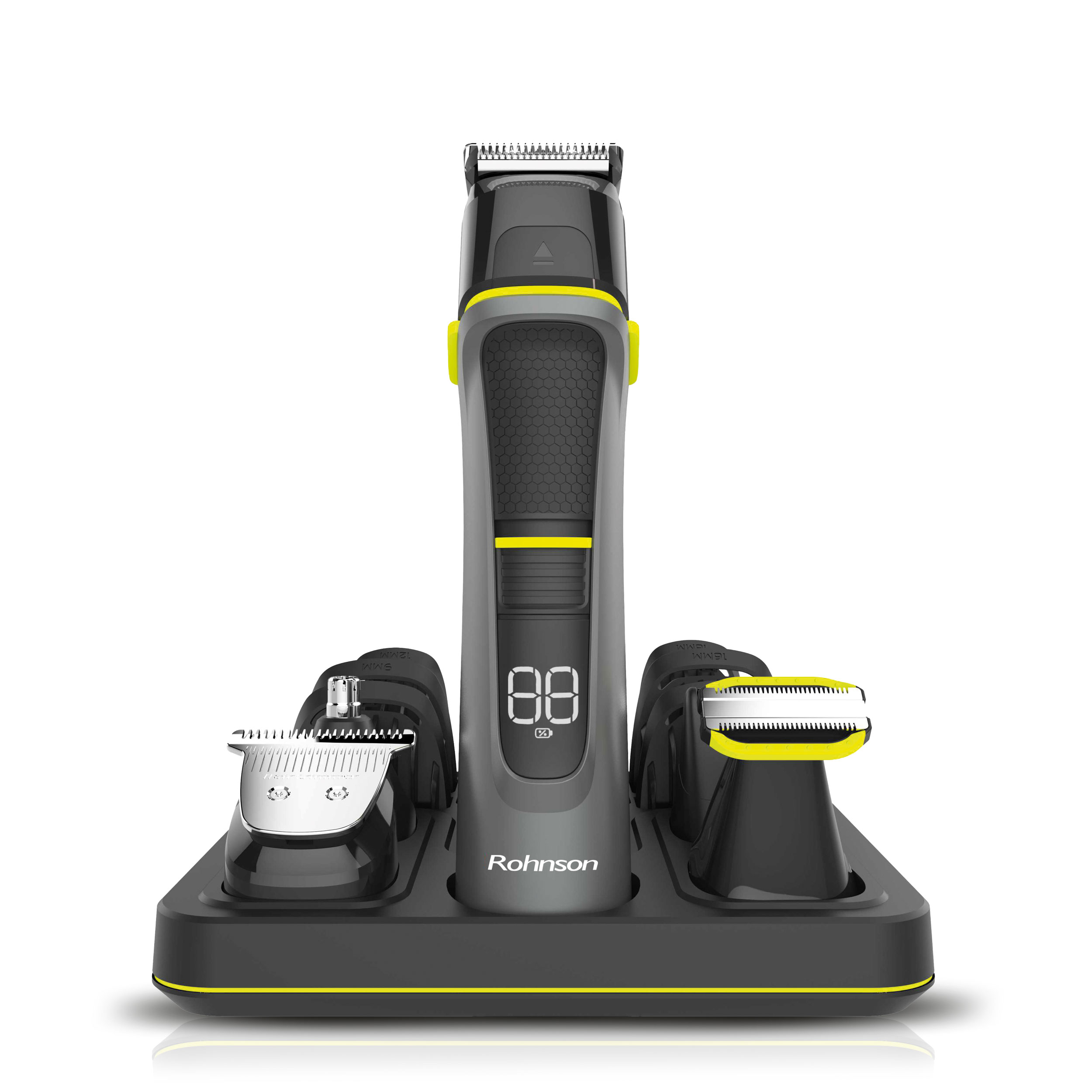 Set de îngrijire pentru bărbați 14 în 1 Rohnson R1022, 3,7 V, 1200 mAh, cablu USB, IPX5