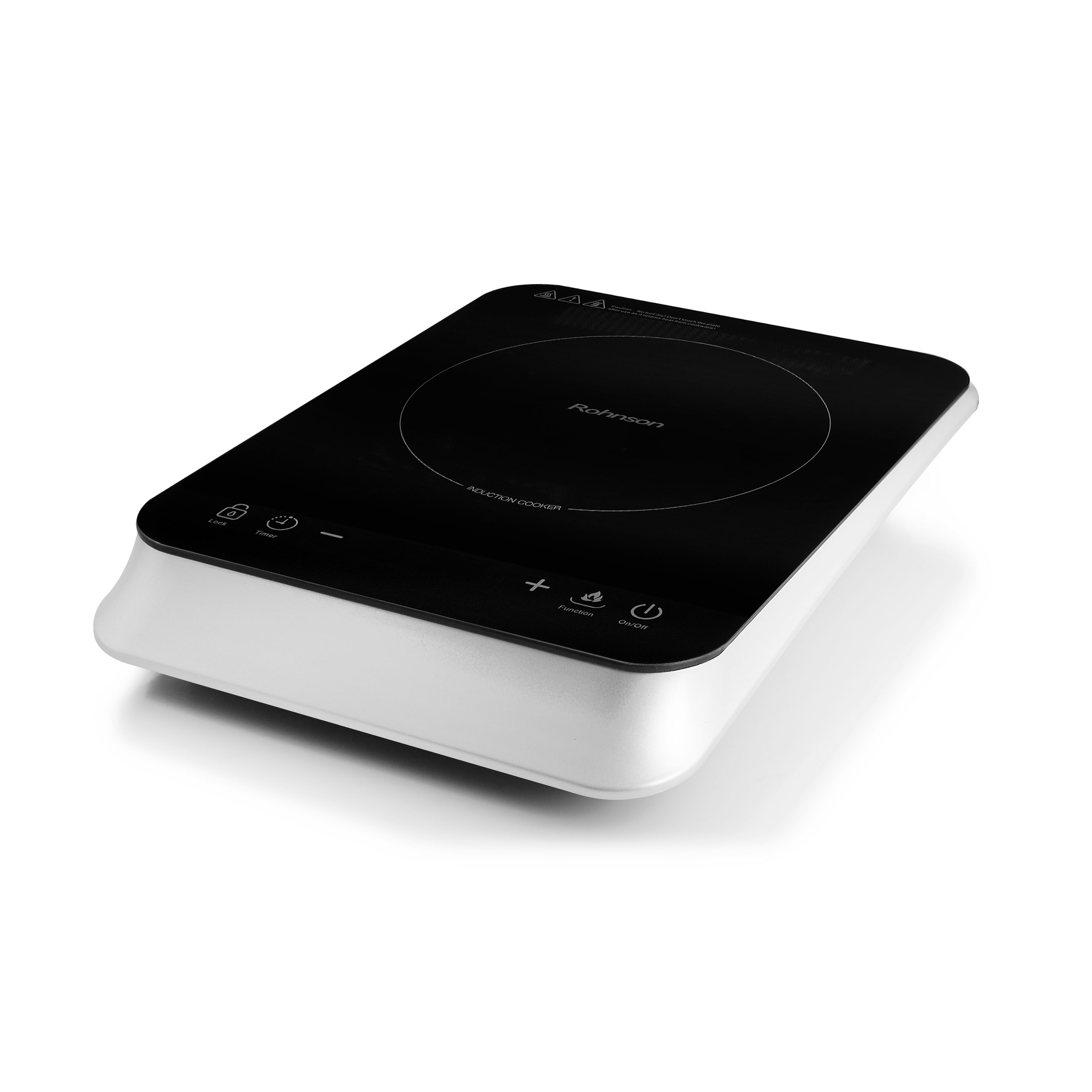 Plita vitroceramica cu inducție Rohnson R2450, 2000W, 10 niveluri reglare temperatura, timer 4h, digital, functie blocare, protectie supraincalzire