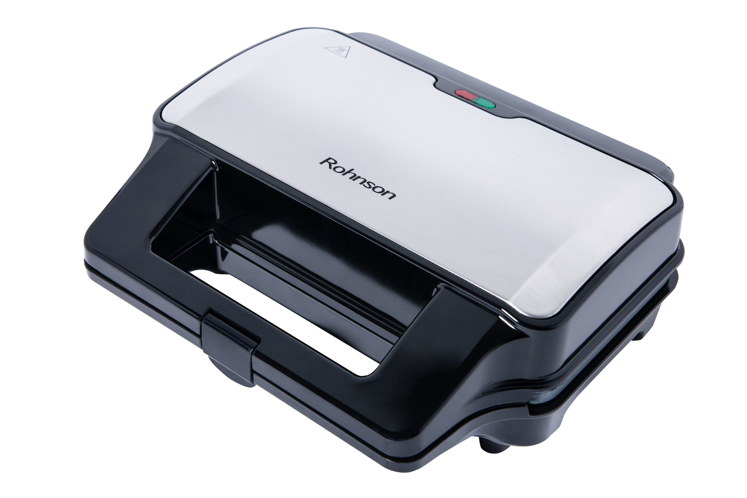 Sandvich maker cu plăci detașabile, mari (28,5 x 15,2 cm), cu finisaj de marmură, 900W, Rohnson R2680