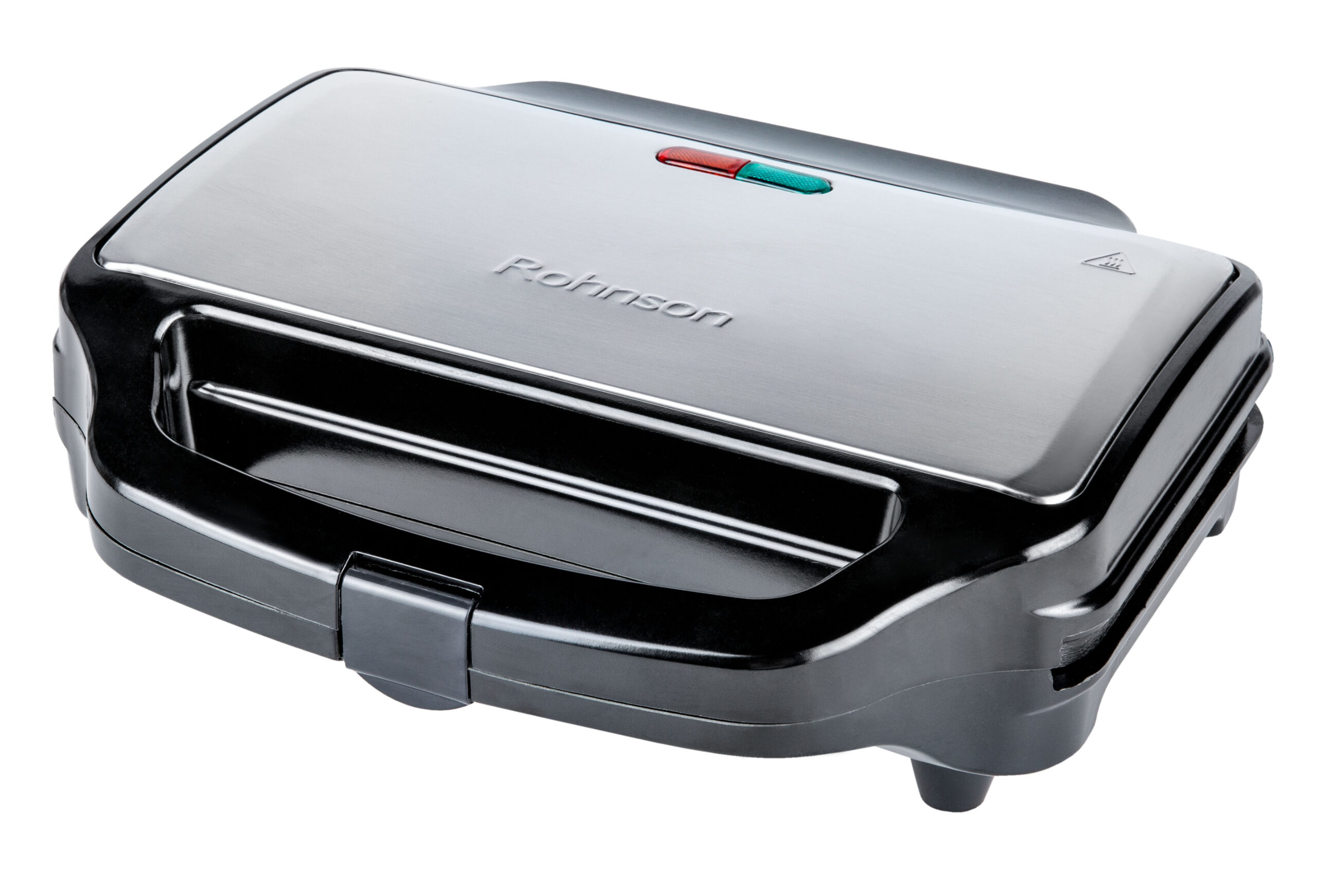 Sandwich maker&Prajitor de paine&Contact grill 3in1 Rohnson R2755, putere 900W, 28.5x15.2cm, picioare antiderapante, indicator luminos, maner izolat 