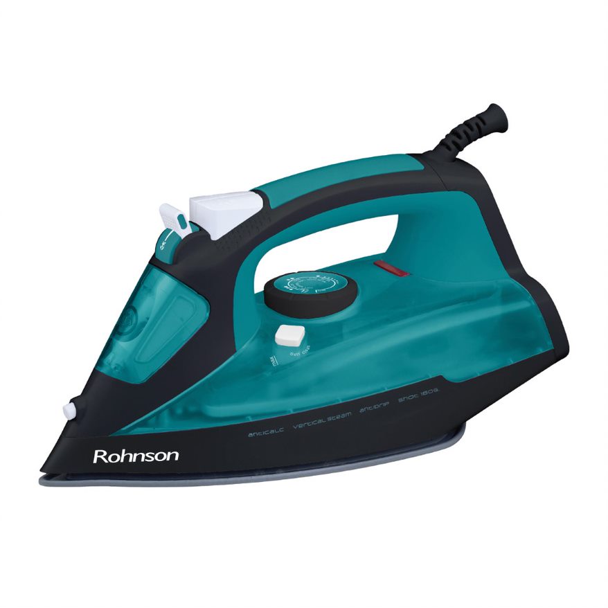 Fier de calcat Rohnson R342, 2,500W, rezervor 320ml, jet de abur 180g/min, talpa ceramica, sistem anticalcar