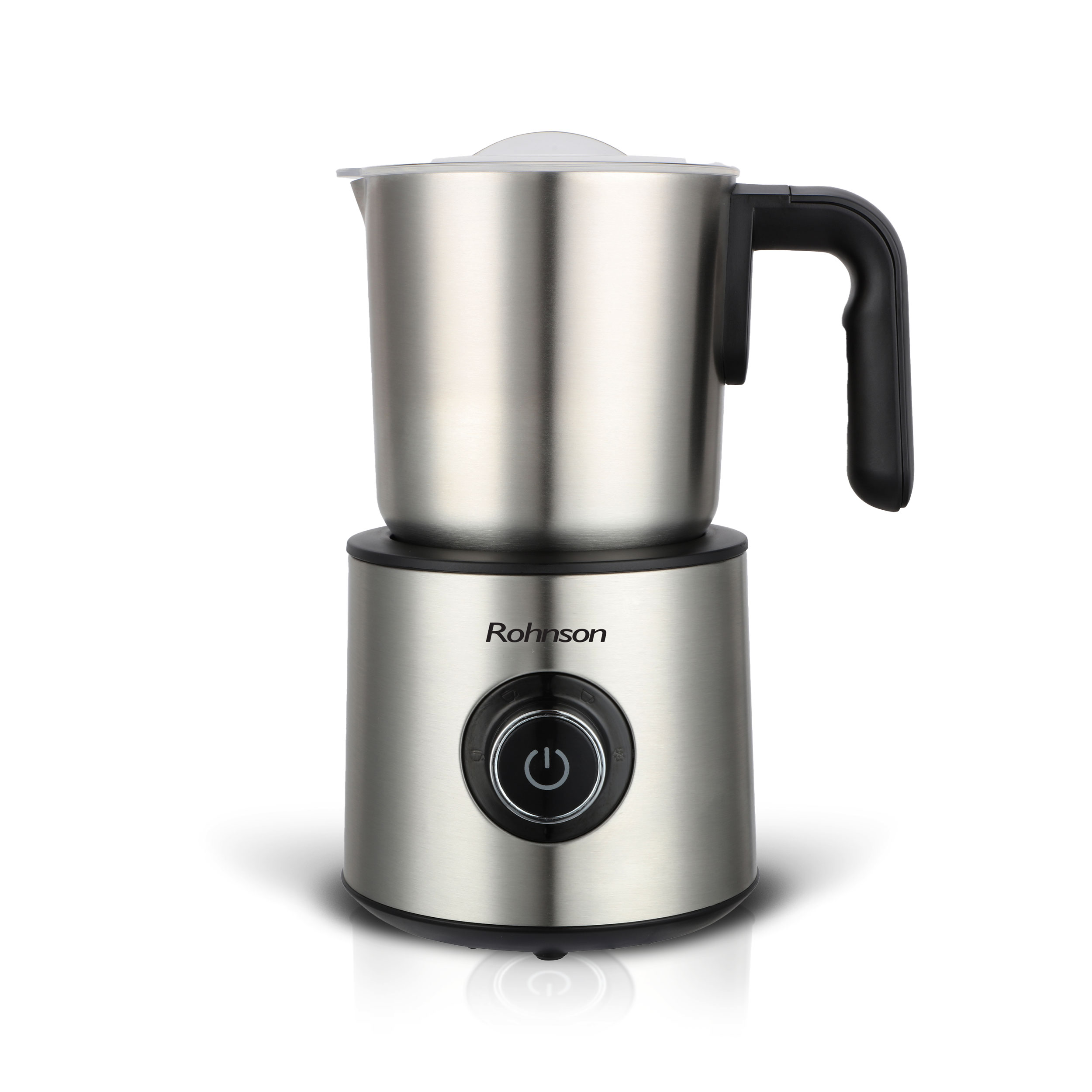 Dispozitiv pentru spuma de lapte, Rohnson R4425, 500 W, capacitate spumare 250 ml, capacitate incalzire 500ml, Incalzire prin inductie, Design elegant