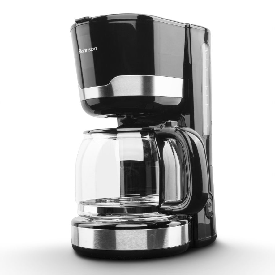 Cafetiera Rohnson R929, 1000W, cana sticla, 1,5 l, , functie mentinere cald, oprire automata