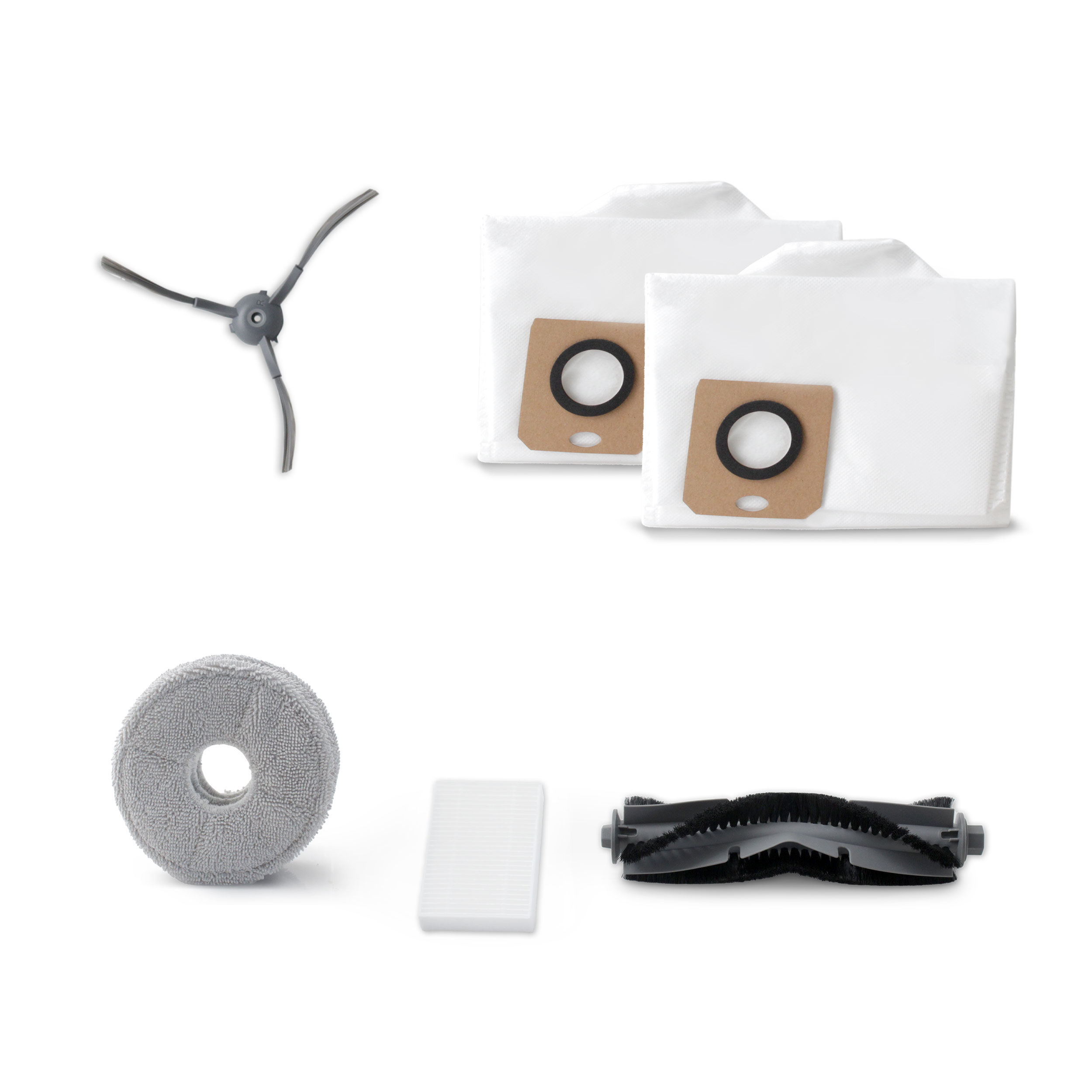 Set de accesorii Rohnson DIVRM-04, pentru aspiratorul robot cu mop si Wi-Fi, Rohnson Mamba Total Clean RM04